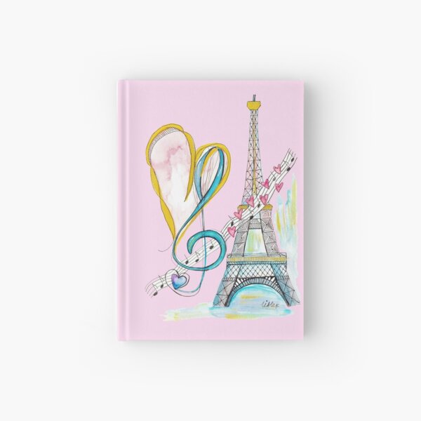 Love Music in Paris Hardcover Journal