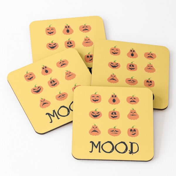 Item preview, Mood Halloween Pumpkin Faces  designed and sold by qitrechio.