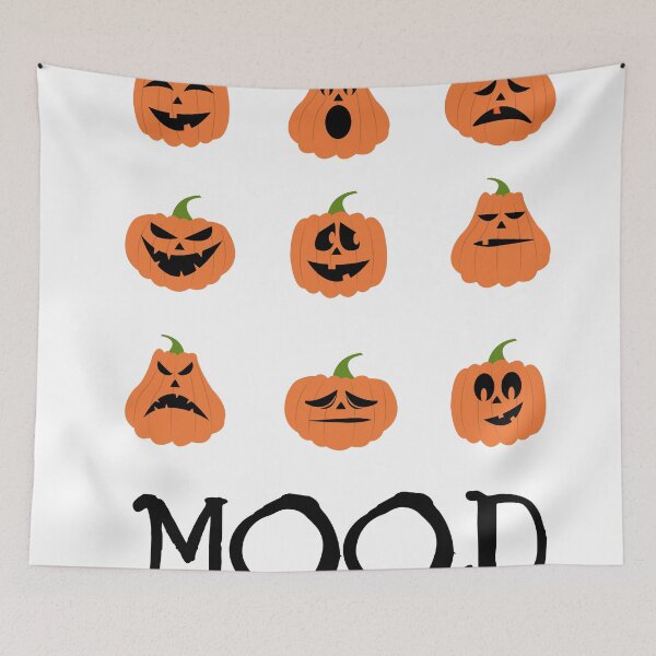 Item preview, Mood Halloween Pumpkin Faces  designed and sold by qitrechio.