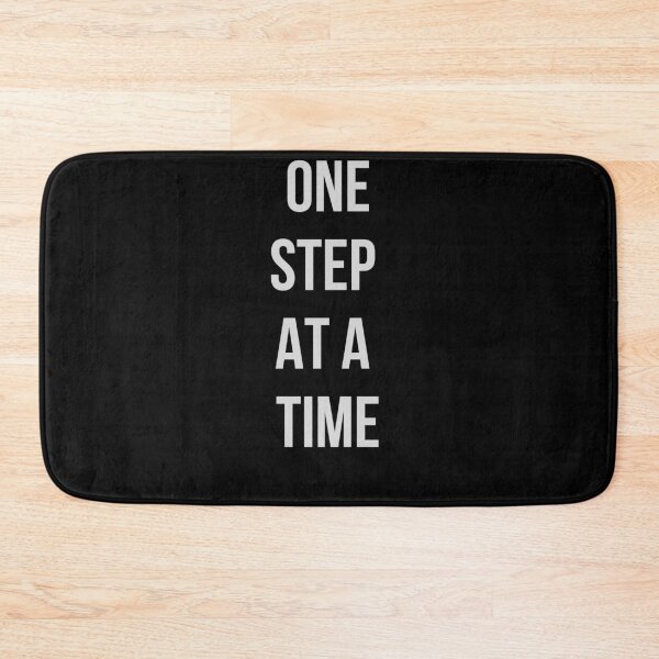 Item preview, grey One Step at a time/ wording designed and sold by FourNuns.