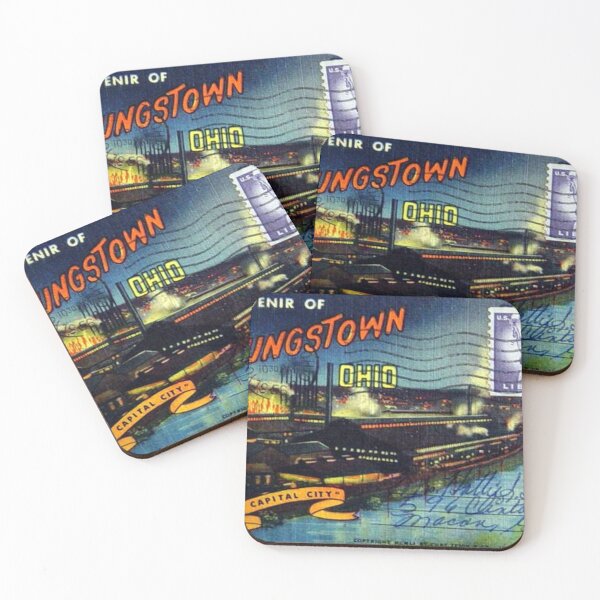 Item preview, Youngstown, Ohio, 1956,3 cent liberty, 1956,  Antique, Vintage, Postcard designed and sold by Vintaged.