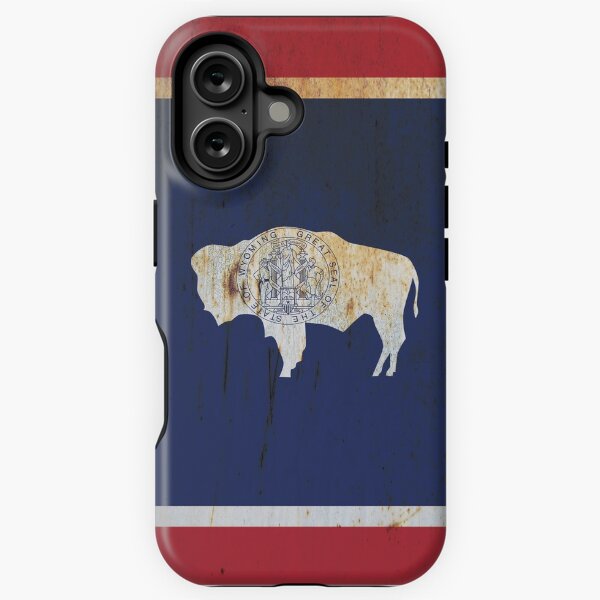 Aperçu de l'œuvre Drapeau du Wyoming Grunge créée et vendue par TRowanDesign.