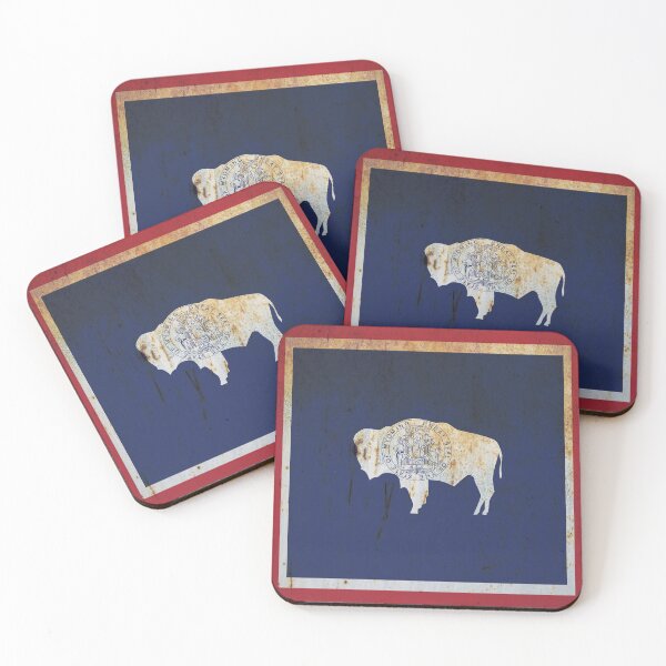 Item preview, Wyoming Flag Grunge designed and sold by TRowanDesign.