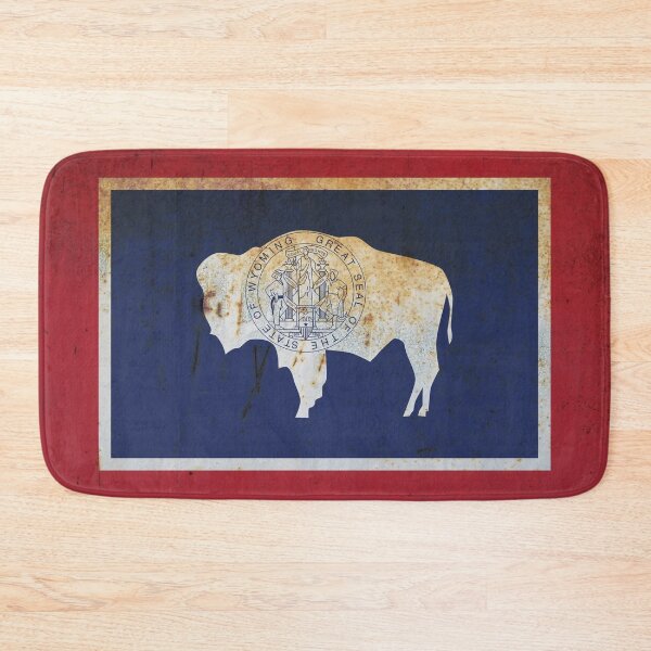 Item preview, Wyoming Flag Grunge designed and sold by TRowanDesign.