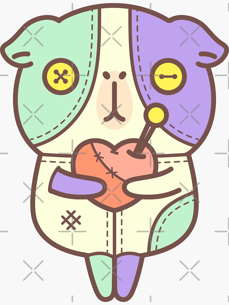 Guinea pig in voodoo doll costume by Miri-Noristudio