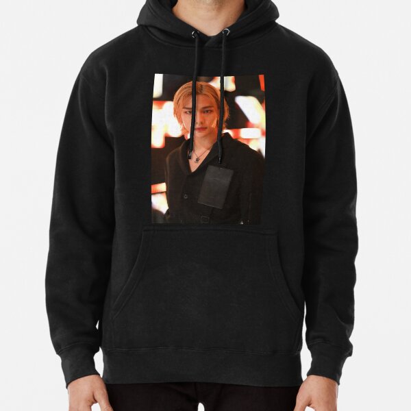 langhaariger Hyunjin von Stray Kids Hoodie