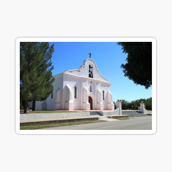 "Church in San Elizario" Sticker by zumi Redbubble