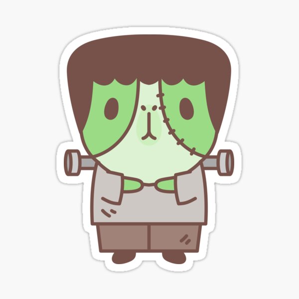 Guinea pig in Frankenstein costume Sticker