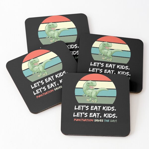 Artikelvorschau, Lass uns Kinder essen, Interpunktion rettet den Tag Lustiges T-Rex Shirt entworfen und verkauft von Passion Isles.
