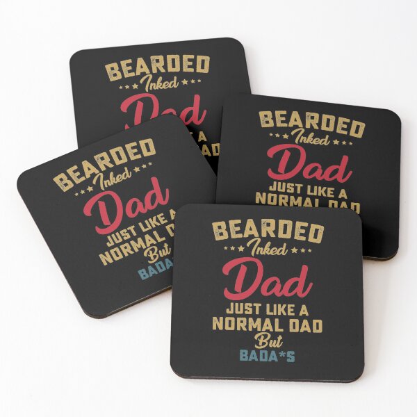 Item preview, Bearded inked dad just like a normal dad but badass designed and sold by hasanmasud.