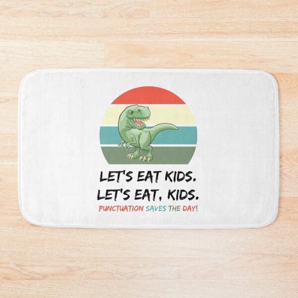 Artikelvorschau, Lass uns Kinder essen, Interpunktion rettet den Tag Lustiges T-Rex Shirt entworfen und verkauft von Passion Isles.