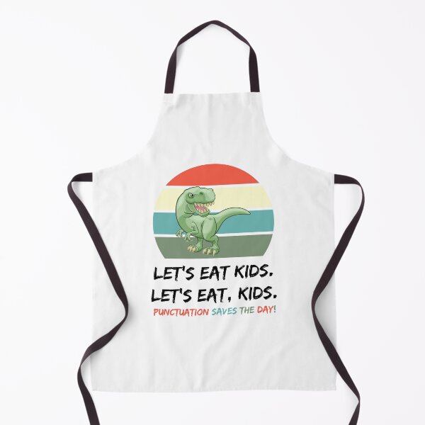 Artikelvorschau, Lass uns Kinder essen, Interpunktion rettet den Tag Lustiges T-Rex Shirt entworfen und verkauft von Passion Isles.