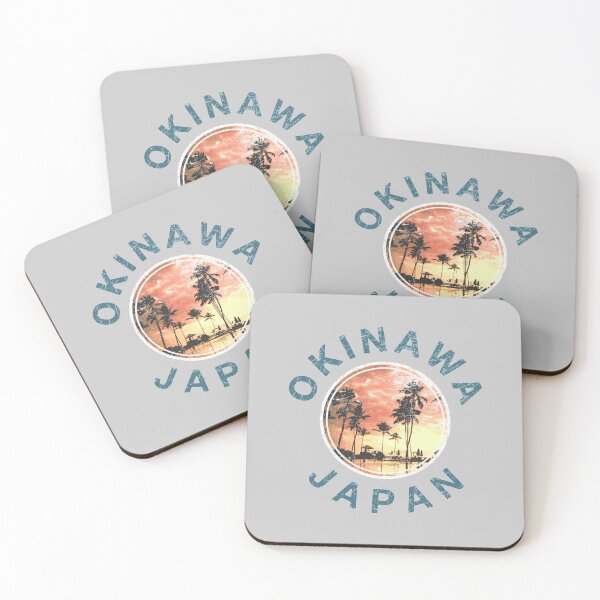 Item preview, Okinawa Japan Retro Sunset designed and sold by IronEcho.