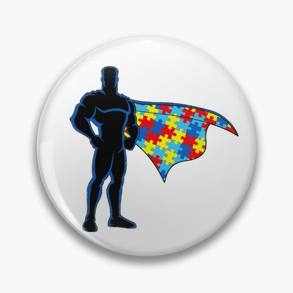 Item preview, Superhero Autism Dad  designed and sold by AnJAutismWorld.