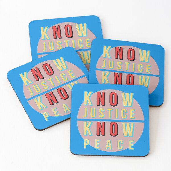 Item preview, Know Justice Know Peace designed and sold by flickertoaflame.