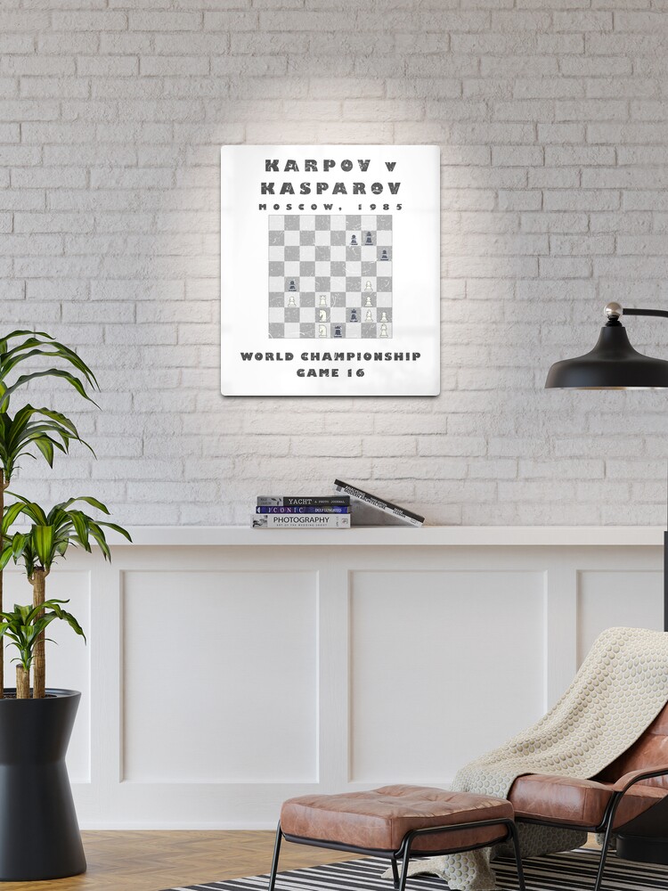 Chess Karpov v Kasparov, 1985 World Championship Greeting Card for Sale by  fourthreethree