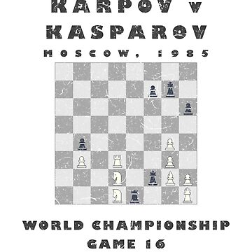 Chess Karpov v Kasparov, 1985 World Championship Kids T-Shirt for