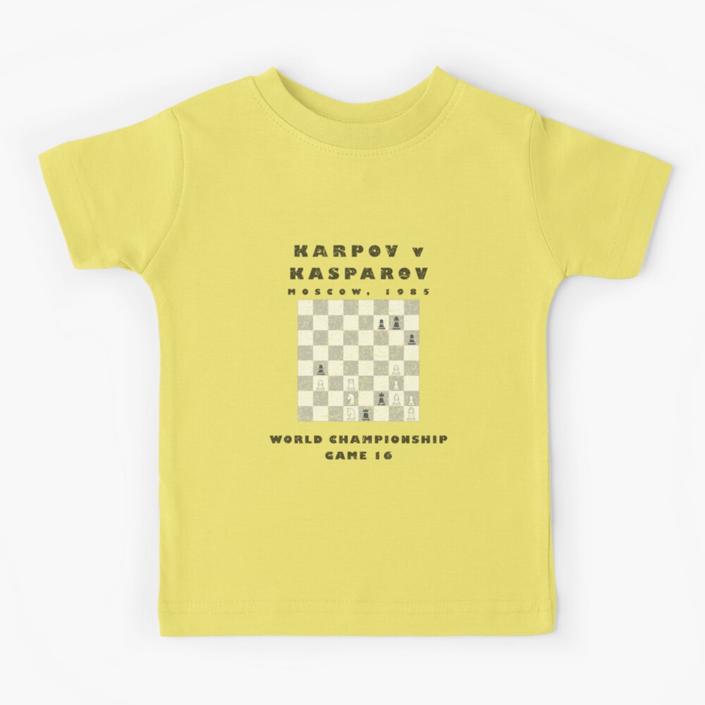 Chess Karpov v Kasparov, 1985 World Championship Greeting Card for Sale by  fourthreethree