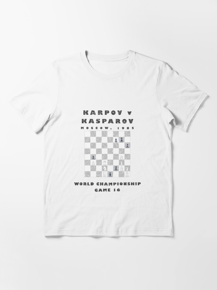 Chess Karpov v Kasparov, 1985 World Championship Kids T-Shirt for