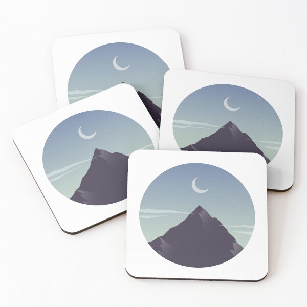 Item preview, Mountain and Moon designed and sold by ikenchyarts.