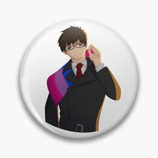 Item preview, Blue Exorcist Yukio Okumura Bisexual Pride designed and sold by Oli Katai.