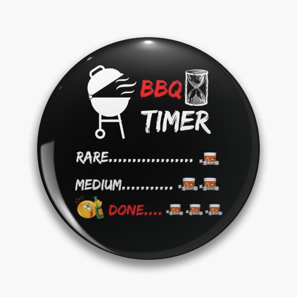 Item preview, Funny Whiskey BBQ Timer - Rare, Medium and Drunk Done. designed and sold by Passion Isles.