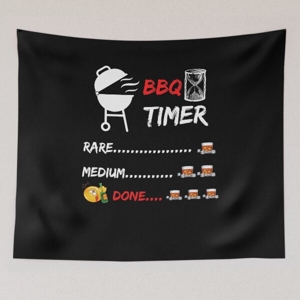 Item preview, Funny Whiskey BBQ Timer - Rare, Medium and Drunk Done. designed and sold by Passion Isles.