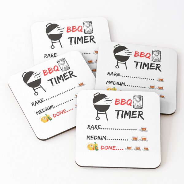 Item preview, Funny Whiskey BBQ Timer - Rare, Medium and Drunk Done. designed and sold by Passion Isles.