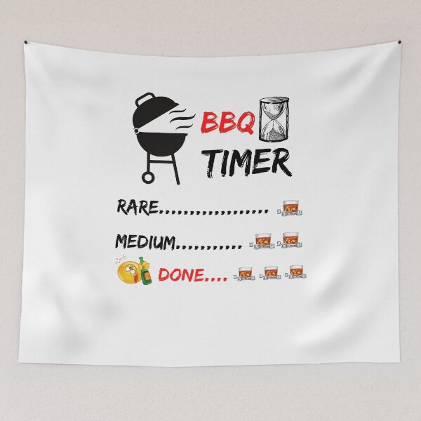 Item preview, Funny Whiskey BBQ Timer - Rare, Medium and Drunk Done. designed and sold by Passion Isles.