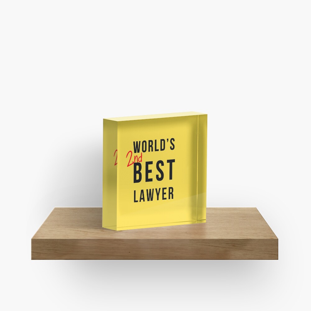Worlds 2nd Best Lawyer - Better Call Saul Acrylic Block