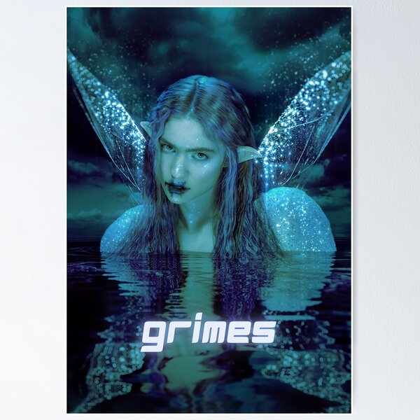 fairie blue green grimes design Poster
