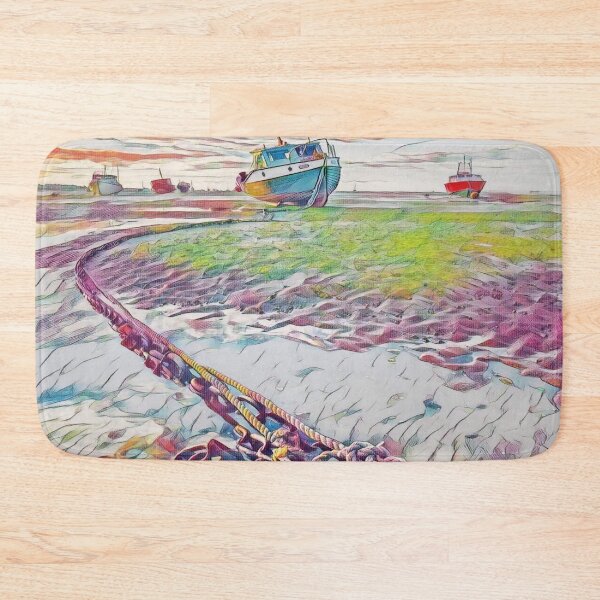 Item preview, Shipwrecked Boats Seascape — Dramatic Maritime Scene designed and sold by Galathi Designs.