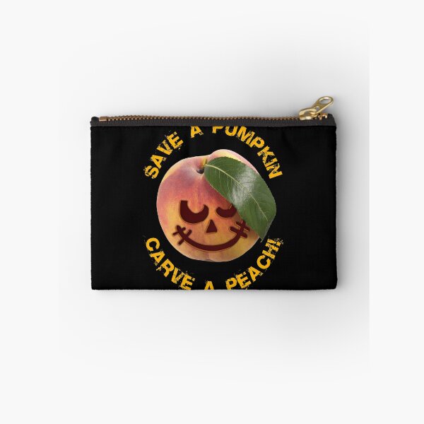 Item preview, Save a pumpkin, carve a Peach ! Halloween pumpkin face designed and sold by BLACKSUN-SHOP.