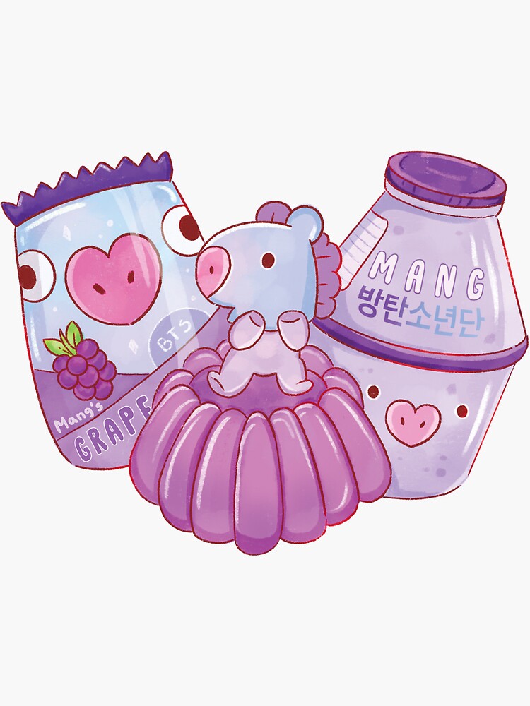 "MANG J-HOPE BTS BT21 STICKER" Sticker For Sale By BeemwArt | Redbubble