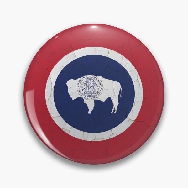 Item preview, Wyoming Flag Grunge Wall designed and sold by TRowanDesign.