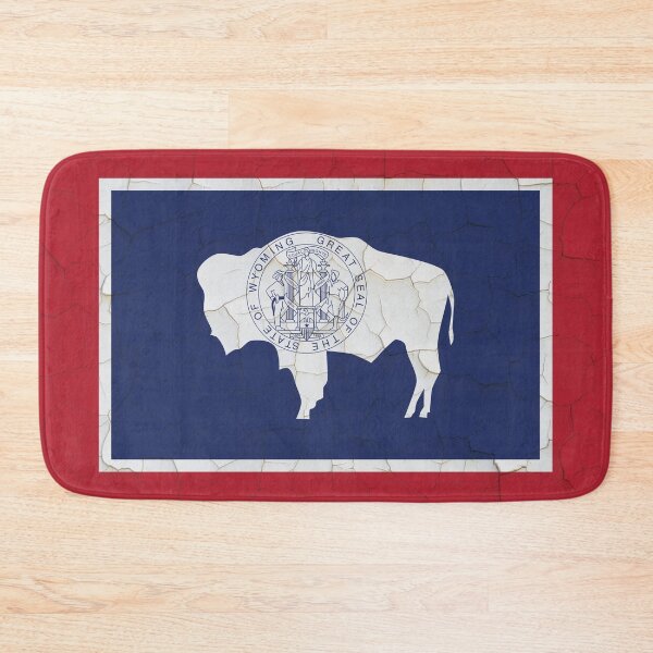 Item preview, Wyoming Flag Grunge Wall designed and sold by TRowanDesign.