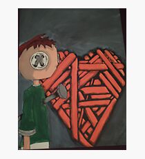 knitted heart Photographic Print