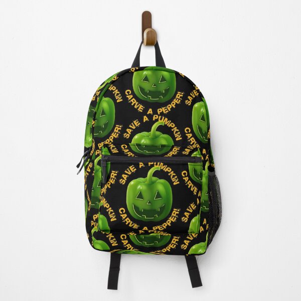 Item preview, Save a pumpkin, carve a pepper !-V1 Halloween pumpkin face designed and sold by BLACKSUN-SHOP.