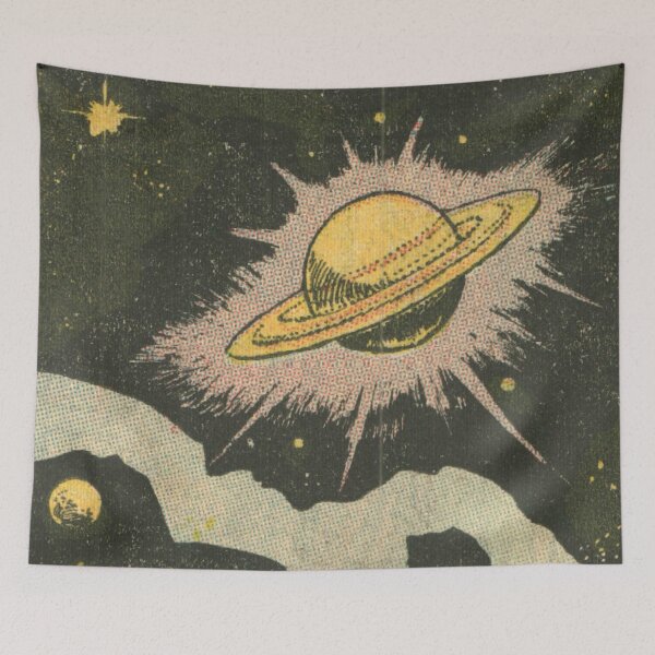 Item preview, Saturn and Stars - Vintage Comic Anime designed and sold by elevens.