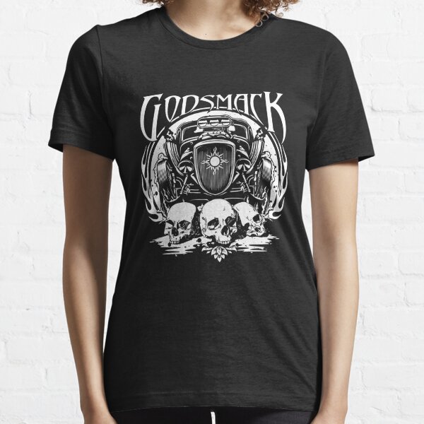 Godsmack T-Shirt Womens V-Neck Comfort Short Sleeves Blouse Tops 