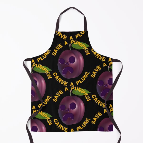 Item preview, Save a pumpkin, carve a Plum ! Halloween pumpkin face designed and sold by BLACKSUN-SHOP.