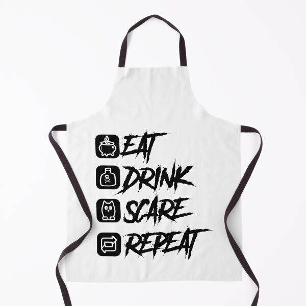 Item preview, Eat Drink Scare Repeat Funny Halloween Meme designed and sold by GravitiTees.