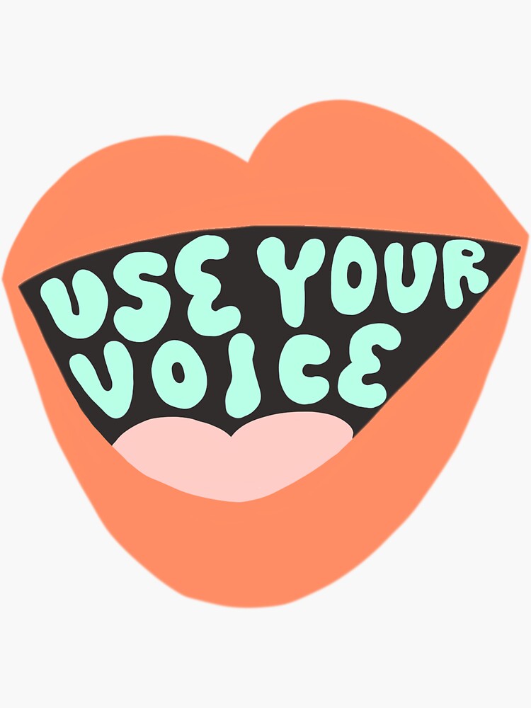 Thumbnail 3 of 3, Sticker, Use Your Voice designed and sold by natalievferrer.