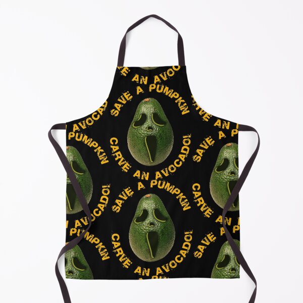 Item preview, Save a pumpkin, carve an Avocado ! Halloween pumpkin face designed and sold by BLACKSUN-SHOP.