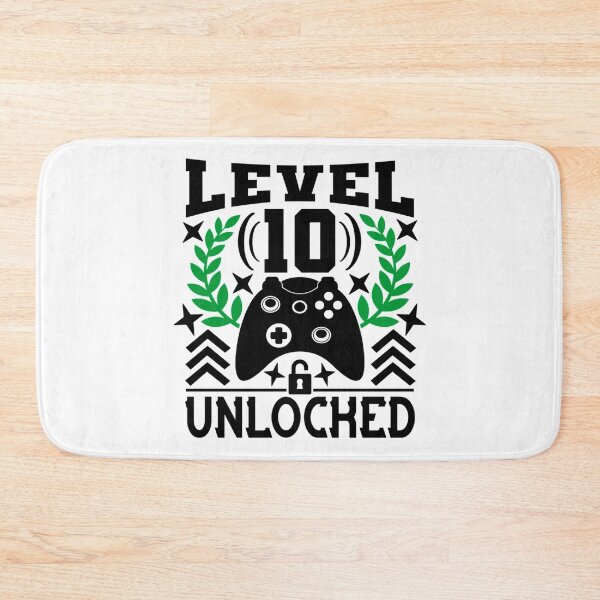 Item preview, Level 10 Unlocked, 10th Birthday, 10th quarantine birthday, gamer birthday  designed and sold by TwistedTeeCo.