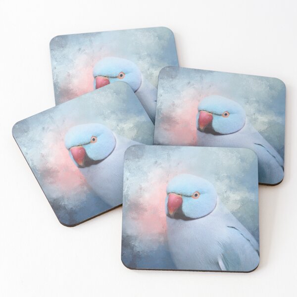 Item preview, Blue Rose-ringed Parakeet designed and sold by Elisabeth Lucas.