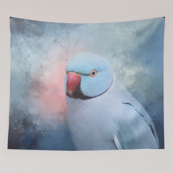 Item preview, Blue Rose-ringed Parakeet designed and sold by Elisabeth Lucas.