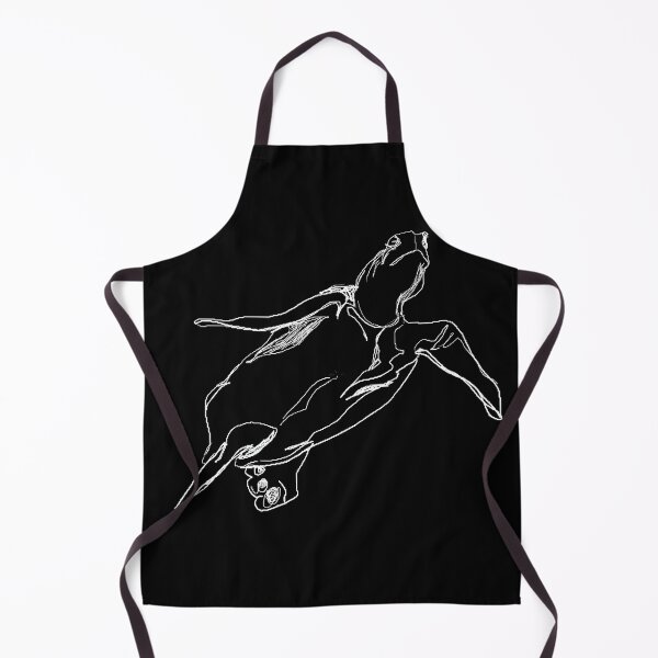 Item preview, Freestyling Sea Turtle Sketch in White Ink designed and sold by NicoAndBaz.
