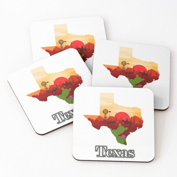 Item preview, Texas Sunset with Longhorn Design (T-Shirt) designed and sold by TeeStoreMeStore.