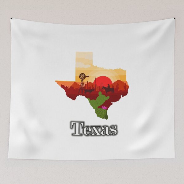 Item preview, Texas Sunset with Longhorn Design (T-Shirt) designed and sold by TeeStoreMeStore.